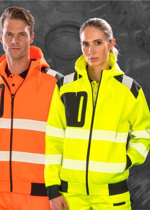 Recycled Zipped Safety Hoody Thumbnail