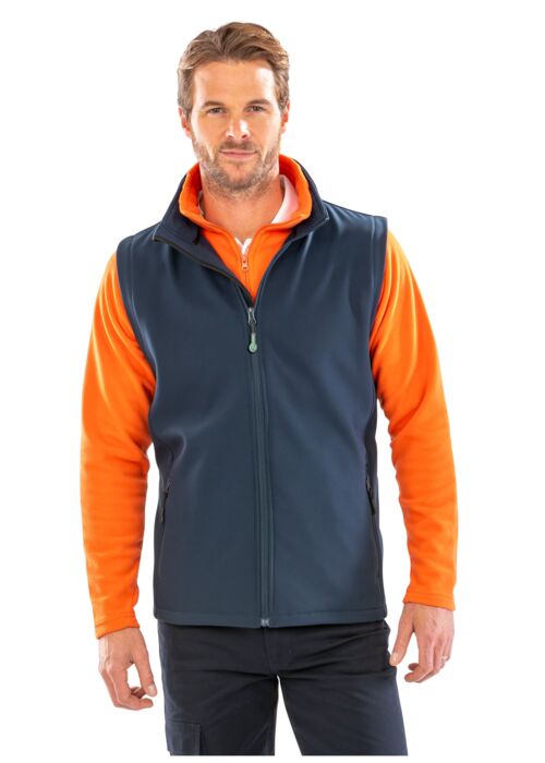 Men's Printable Softshell Bodywarmer with Recycled Fleece Inner Thumbnail