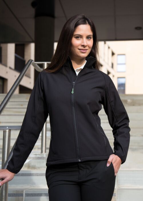 Ladies' Printable Softshell Jacket with Recycled Inner Fleece Thumbnail