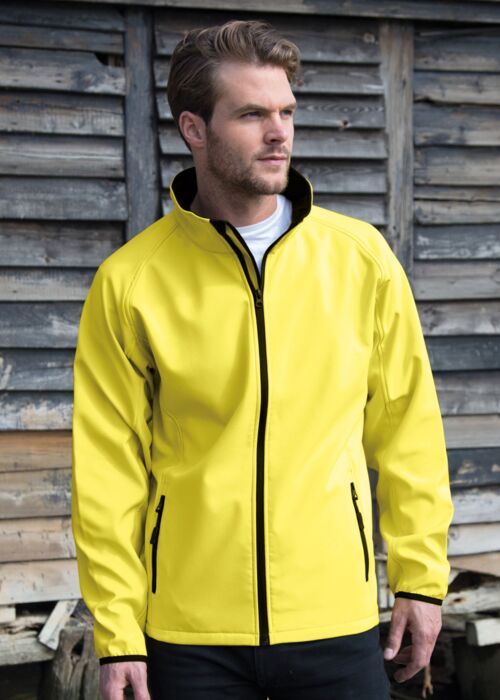 Men's Printable Softshell Jacket with Recycled Inner Fleece Thumbnail