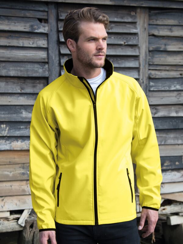 Men's Printable Softshell Jacket with Recycled Inner Fleece Thumbnail