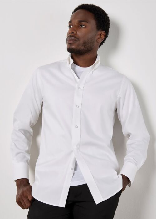 Tailored Fit Long Sleeve Premium Oxford Shirt Thumbnail