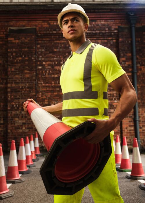 Hi-Vis Pro Contract Polo Shirt (Class 2) Thumbnail