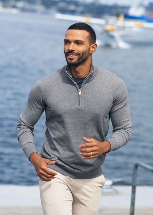 Oakville Half Zip Sweater Men Thumbnail