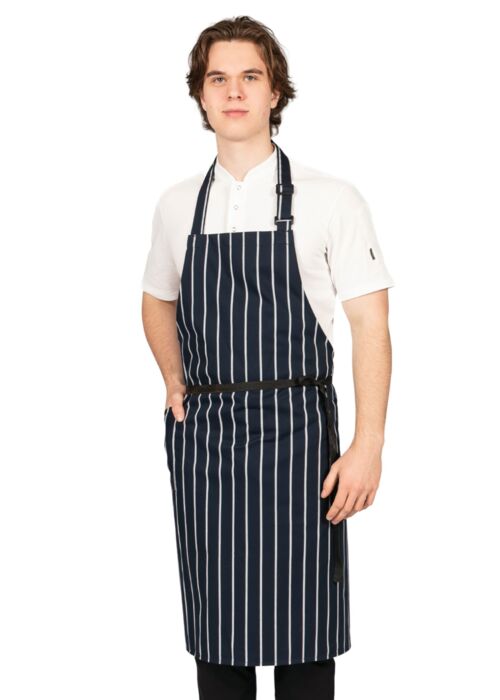 Woven Butchers Stripe Apron Thumbnail